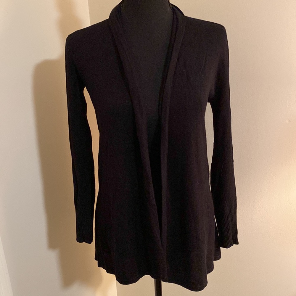 Black cardigan